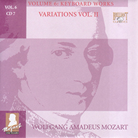 Wolfgang Amadeus Mozart - Complete Works, Volume 6 - Keyboard Works (CD 07: Variations Vol. II)