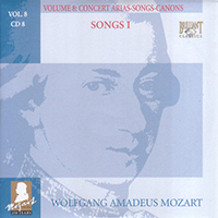 Wolfgang Amadeus Mozart - Complete Works, Volume 8 - Concert Arias, Songs, Canons (CD 08: Songs I)