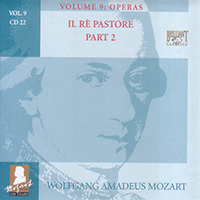 Wolfgang Amadeus Mozart - Complete Works, Volume 9 - Operas (CD 22: Il Re Pastore, KV 208, part 2)