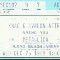 Metallica - 1988.12.07 - Long Beach Arena - Long Beach, California