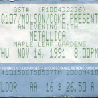 Metallica - 1991.11.14 - Maple Leaf Gardens, Toronto, CAN (CD 1)