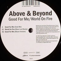 Above and Beyond - Good For Me / World On Fire (Vinyl Single)