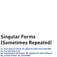 Sylvain Chauveau - Singular Forms (Sometimes Repeated)