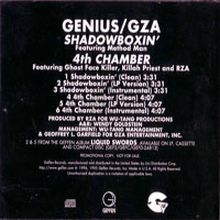 GZA - Shadowboxin' - 4th Chamber (CD Single)