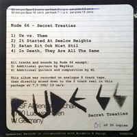 Rude 66 - Secret Treaties LP&CD