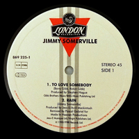 Jimmy Somerville - To Love Somebody [12'' Single]