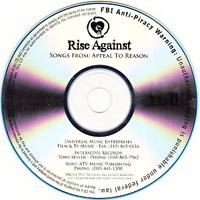 Rise Against - Songs From: Appeal To Reason (Promo CD)