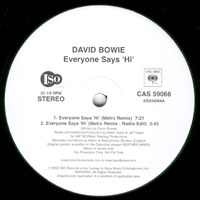 David Bowie - Everyone Says Hi [US] (Promo 12'')