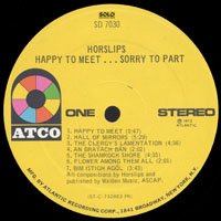 Horslips - Happy To Meet...Sorry To Part (LP)