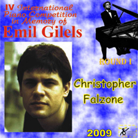 Gilels's Competition (CD Series) - IV Gilels's Competition Round I: Christopher Falzone (N 33)