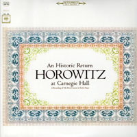Vladimir Horowitzz - The Complete Original Jacket Collection (CD 44: An Historic Return at Carnegie Hall)