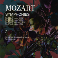 Ton Koopman - W.A.Mozart - Symphonies, 250th Anniversary Edition (8 CD Box-set) [CD 2]