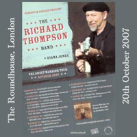 Richard Thompson - The Roundhouse, London, Uk, October 20 (CD 1)