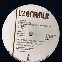 U2 - October (LP)