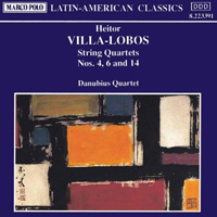 Heitor Villa-Lobos - String Quartets Nos. 4, 6 and 14 (Danubius Quartet)