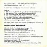 Robin Guthrie - Drifting A.F.U [Limited Edition]