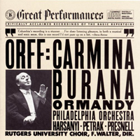 Carl Orff - Carl Orff: Carmina Burana (Phildalephia Orchestra, cond. by F. Walter)