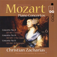 Christian Zacharias - Mozart - Piano Concertos, Vol. 6 