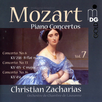 Christian Zacharias - Mozart - Piano Concertos, Vol. 7 