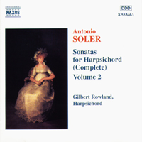 Gilbert Rowland - Antonio Soler: Sonatas For Harpsichord Vol. 2