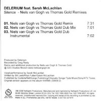 Delerium - Silence (Promo Single) [Niels van Gogh vs Thomas Gold Remixes]