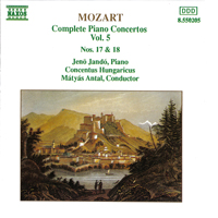Jeno Jando - W.A. Mozart - Complete Piano Concertos (CD 05: NN 17, 18)
