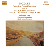 Jeno Jando - W.A. Mozart - Complete Piano Concertos (CD 09: NN 26, 5, Rondo)