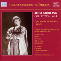 Jussi Bjorling - Jussi Bjorling Collection Vol. 4: Opera Arias & Duets
