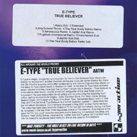 E-Type - True Believer (Single, UK)