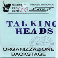 Talking Heads - Parco Redecesio, Redecesio Di Segrate, Milan 1982.07.20.
