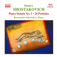 Scherbakov, Konstantin  - Dmytry Shostakovich - Piano Works (CD 1) Sonata No.1, Preludes op.34, Aphorisms, Fantastic Dances