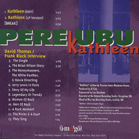 Pere Ubu - Kathleen (Promo CD)