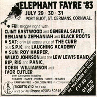 Cure - 1983.07.29-31 - Elephant Fayre - Port Eliot, St. Germans, Cornwall (CD 1)
