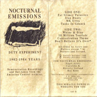Nocturnal Emissions - Duty Experiments (1982-1984 Years)