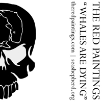 Red Paintings - Whales Are Dying