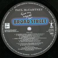 Paul McCartney and Wings - Give My Regards to Broad Street (LP)