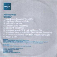 Veda, Jaidene - Sunday (Remixes)