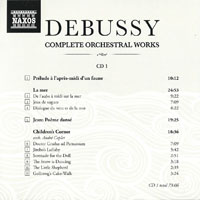 Orchestre National de Lyon - Complete Orchestral Works (CD 01: Prelude, La Mer, Poeme Dance, Children's Corner)