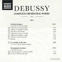 Orchestre National de Lyon - Complete Orchestral Works (CD 05: La boite a joujoux, Le triomphe de Bacchus, Six epigraphes antiques)
