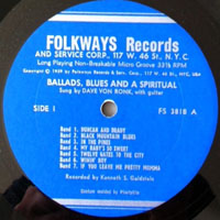 Dave Van Ronk - Sings Ballads, Blues, And A Spiritual (LP)