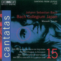 Bach Collegium Japan, Masaaki Suzuki conducter - J.S. Bach - Complete Cantatas, Vol. 15