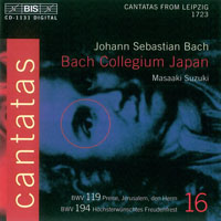 Bach Collegium Japan, Masaaki Suzuki conducter - J.S. Bach - Complete Cantatas, Vol. 16