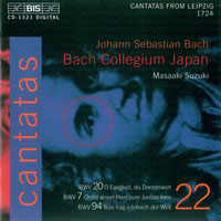 Bach Collegium Japan, Masaaki Suzuki conducter - J.S. Bach - Complete Cantatas, Vol. 22