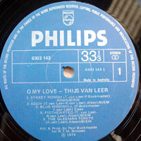 Thijs Van Leer - Oh My Love (LP)
