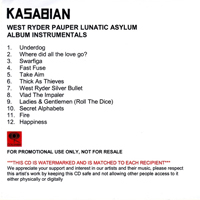 Kasabian - West Ryder Pauper Lunatic Asylum (Instrumental)