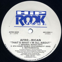 Afro-Rican - That's What I'm All About (12'' Single)