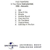 Foo Fighters - In Your Honor (Promo Instrumentals) [CD 2: Acoustic]