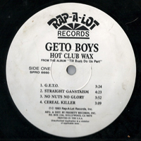 Geto Boys - Hot Club Wax (12'' Promo Single)