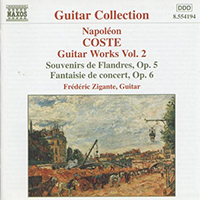 Zigante, Frederic - Napoleon Coste: Guitar Works, Vol. 2