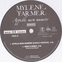 Mylene Farmer - Appelle Mon Numero (Maxi-33T-Single: Side A)